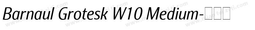 Barnaul Grotesk W10 Medium字体转换